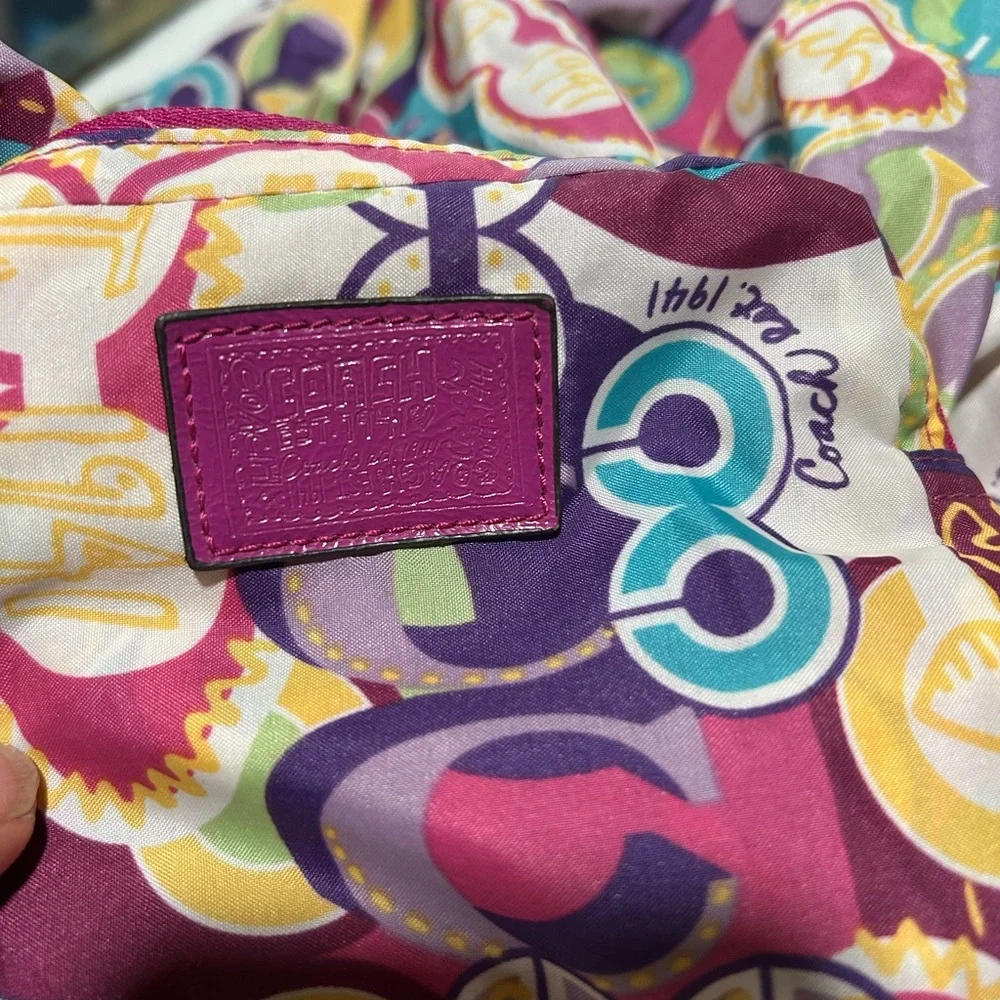 Coach Multicolor Patterned Pouch - Picture 5 of 15